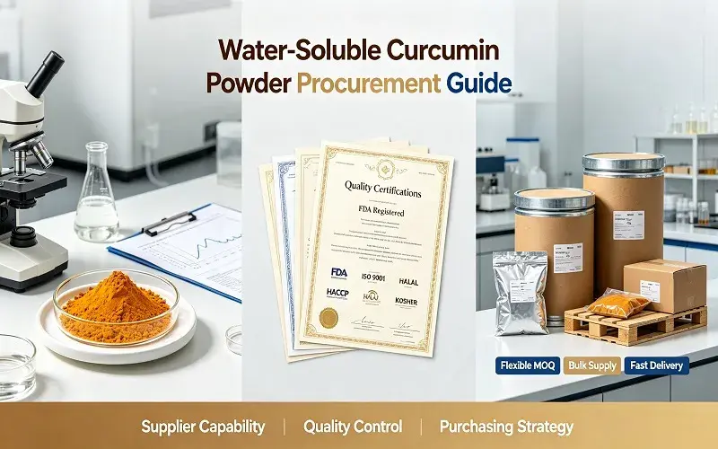 Purchasing and Procurement Guide for Water-Soluble Curcumin Powder