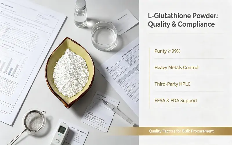 Quality Factors and Compliance in L-Glutathione Powder Procurement Quality Factors and Compliance in L-Glutathione Powder Procurement