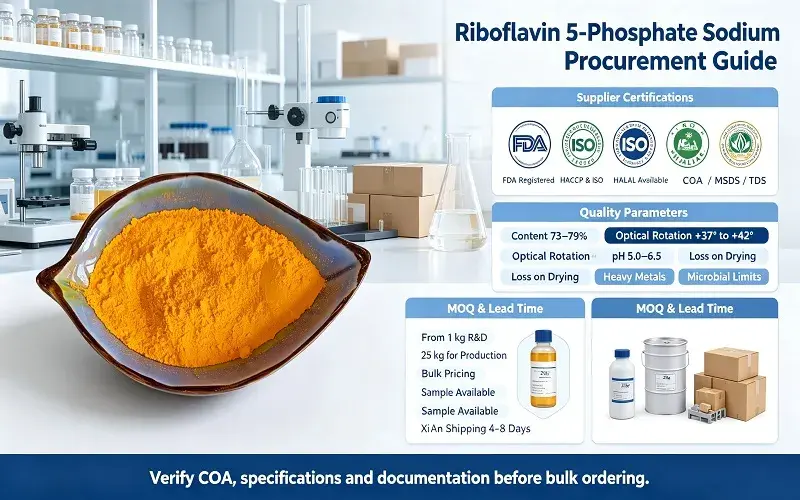 Procurement Considerations for Riboflavin Sodium Phosphate Powder Procurement Considerations for Riboflavin Sodium Phosphate Powder