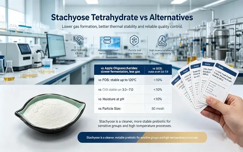 Comparing Stachyose Tetrahydrate Powder with Alternatives Comparing Stachyose Tetrahydrate Powder with Alternatives