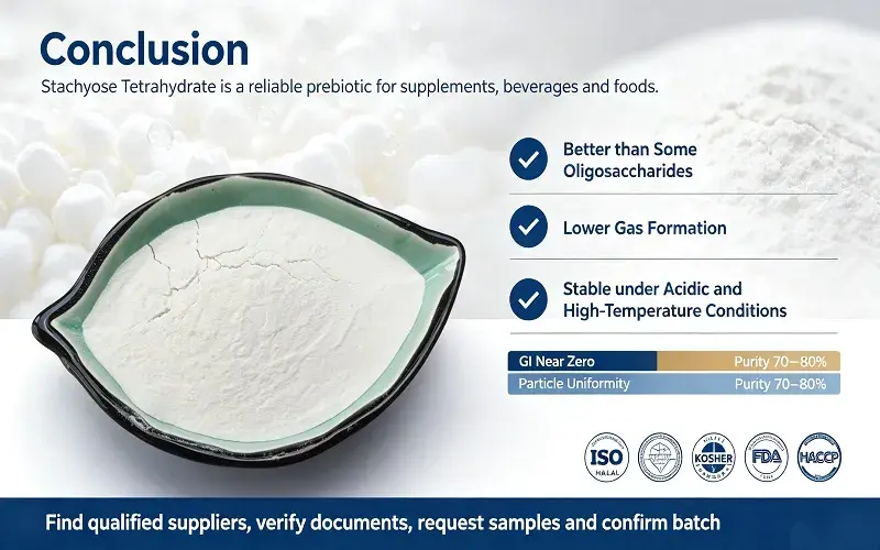 Stachyose-Tetrahydrate-Conclusion Stachyose-Tetrahydrate-Conclusion