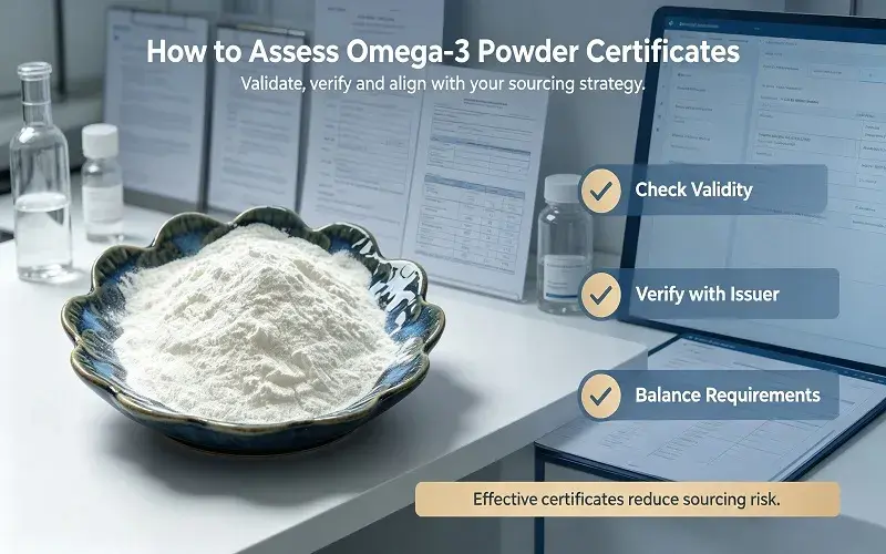 How to Evaluate Omega 3 Powder Certifications During Procurement