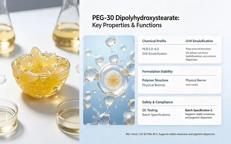Understanding PEG-30 Dipolyhydroxystearate: Key Properties and Functions Understanding PEG-30 Dipolyhydroxystearate: Key Properties and Functions