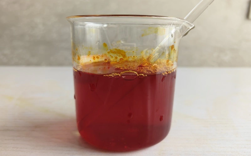 solubility Real time shooting of water-soluble effect