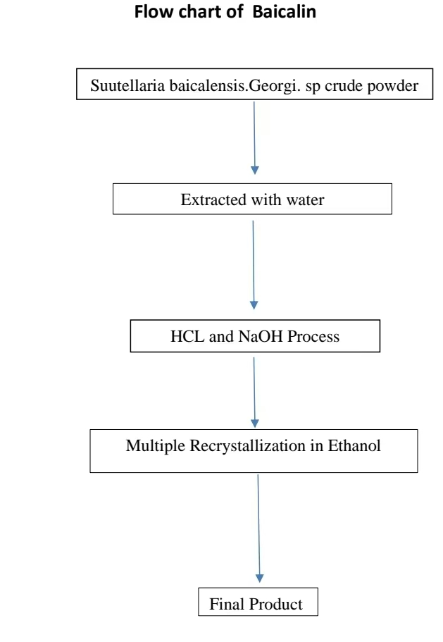 flow chart of Baicalin flow chart of Baicalin