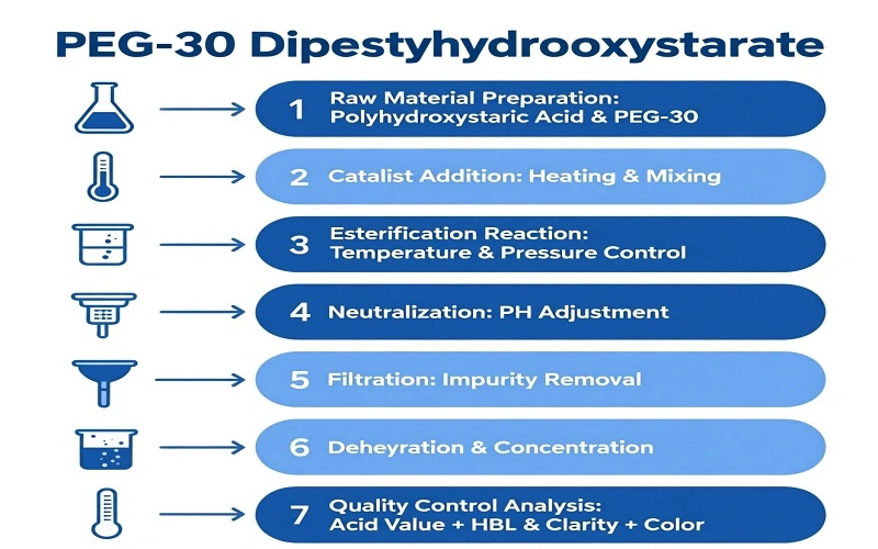 flow chart of peg-30 dipolyhydroxystearate