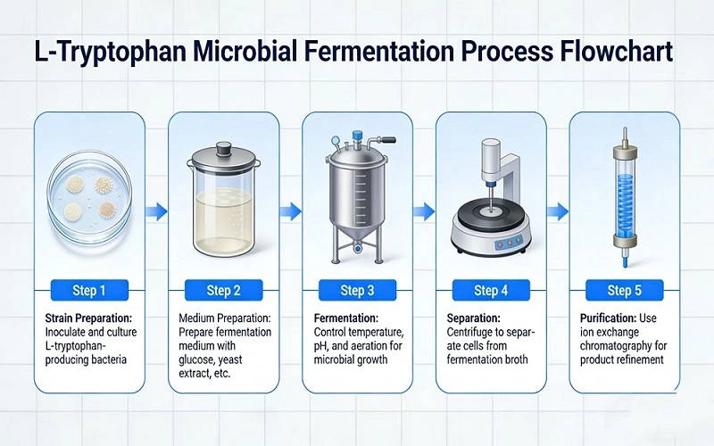 L-Tryptophan  flow chart