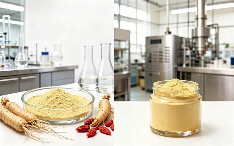 Panax ginseng leaf extract application Panax ginseng leaf extract application