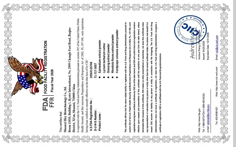 our certification our certification