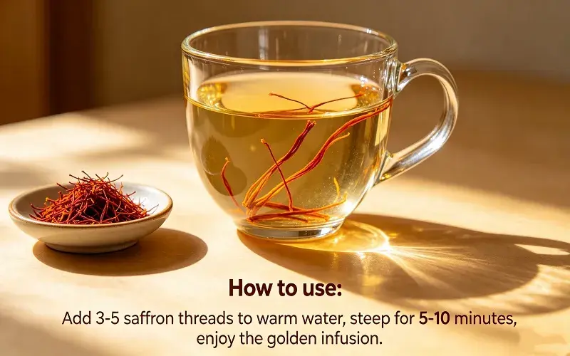 The application of high-quality saffron