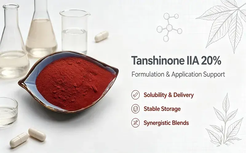 How to Incorporate Tanshinone IIA 20% Powder Into Your Products