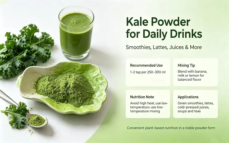 How to Use Kale Powder in Daily Smoothies and Drinks