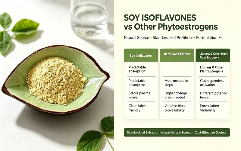 Comparative Analysis: Soybean Isoflavones vs Other Phytoestrogens and Estrogens Comparative Analysis: Soybean Isoflavones vs Other Phytoestrogens and Estrogens
