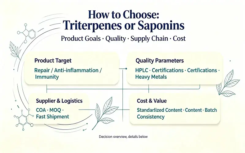 How to Choose Between Total Triterpenes and Total Saponins How to Choose Between Total Triterpenes and Total Saponins