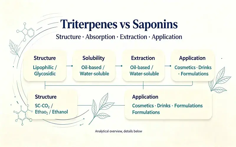 Core Differences Between Total Triterpenes and Total Saponins Core Differences Between Total Triterpenes and Total Saponins
