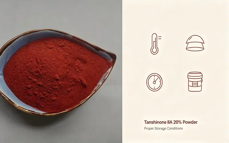 Tanshinone IIA 20% Powder storage stability requirements overview Tanshinone IIA 20% Powder storage stability requirements overview