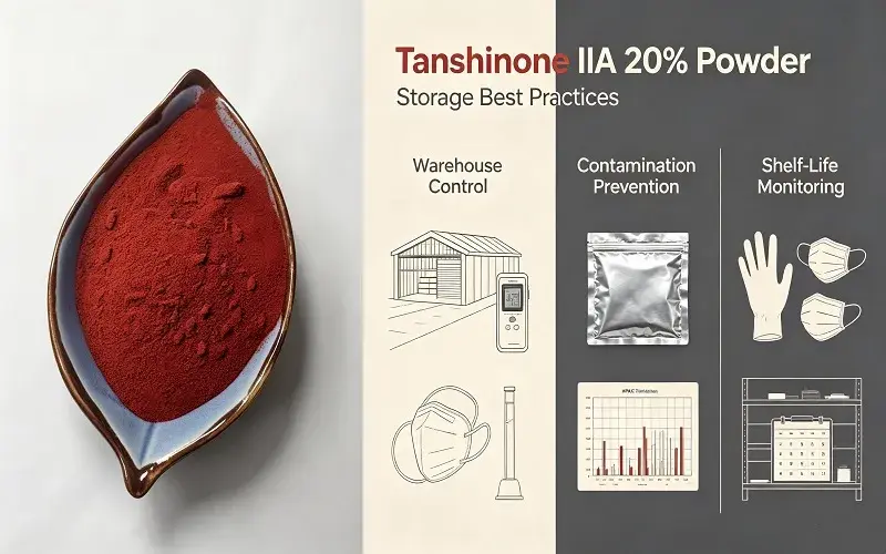 Warehouse best practices for Tanshinone IIA 20% powder storage Warehouse best practices for Tanshinone IIA 20% powder storage