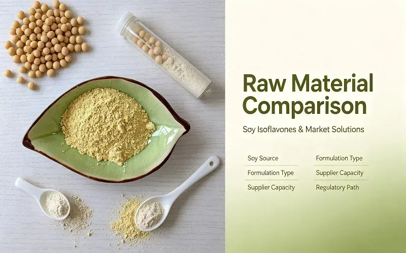 Comparative Analysis of Soybean Isoflavones Raw Materials and Market Solutions