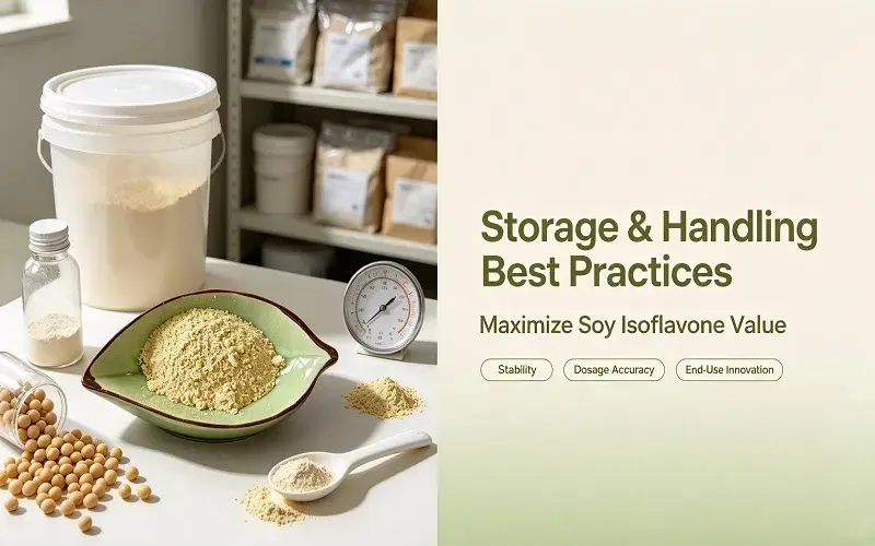 Maximizing Value: Best Practices for Storage, Handling, and Utilization of Soybean Isoflavones Raw Material