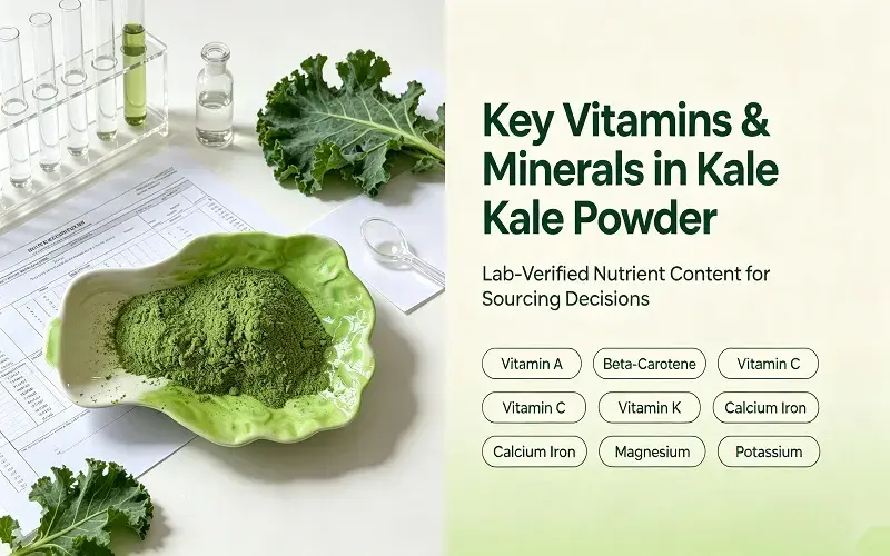 Key Vitamins and Minerals Provided by Kale Powder Key Vitamins and Minerals Provided by Kale Powder