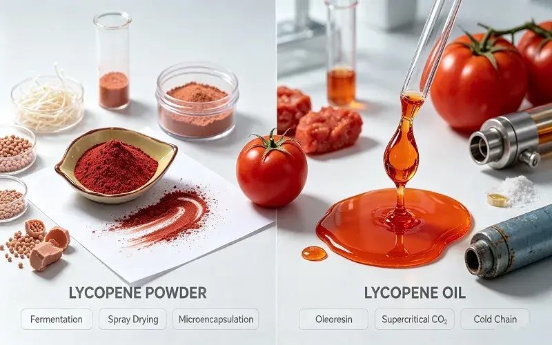 Key Differences Between Lycopene Powder and Lycopene Oil