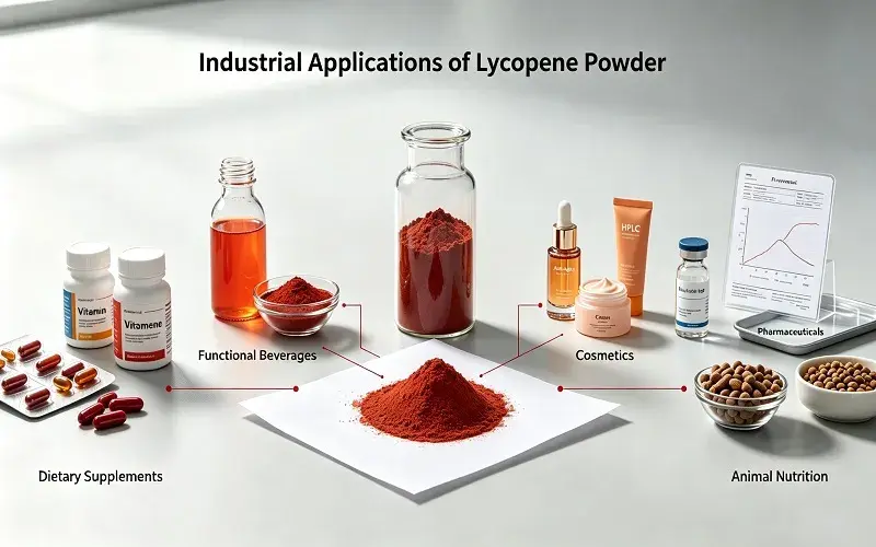 Main Application Scenarios of Lycopene Powder in Industry