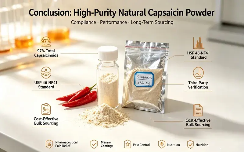 Natural Capsaicin Powder Conclusion High Purity Sourcing Natural Capsaicin Powder Conclusion High Purity Sourcing