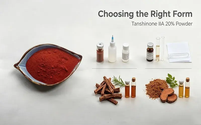Comparing Tanshinone IIA 20% Powder with Other Forms and Purities
